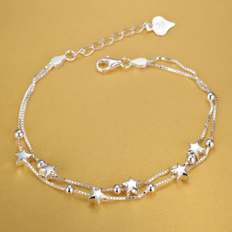 Pulseira Estrela em Prata 925 - URPRETTY