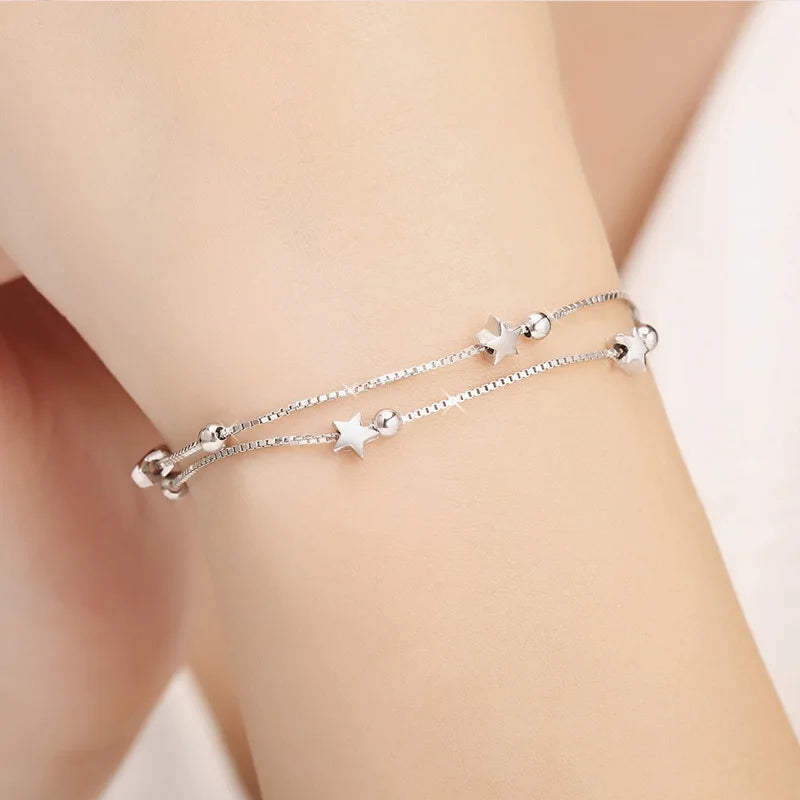 Pulseira Estrela em Prata 925 - URPRETTY